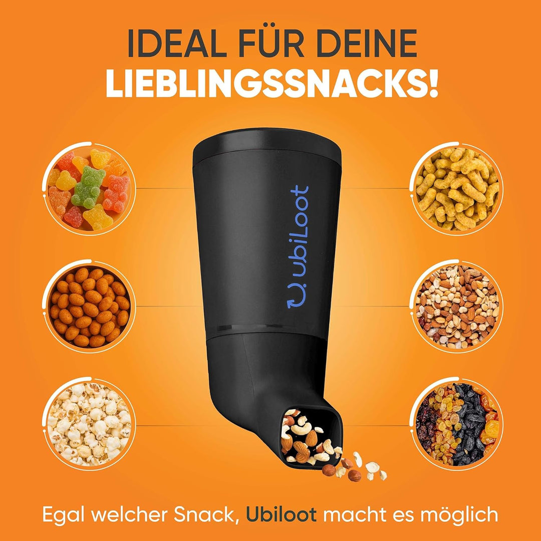 Innovativer Snackspender für saubere Hände & Equipment [485ml] - Ideal für Gaming, Büro & Freizeit -