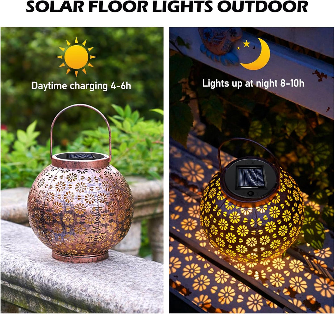 Solarleuchten Ersatzteile 8cm, 6 Stück Solar Ersatzdeckel, Top mit LED, IP65 Wasserdicht LED Solarmo