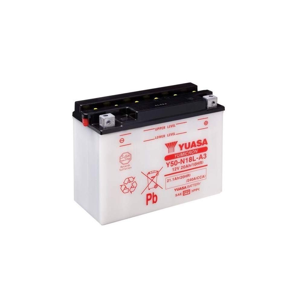 YUASA BATTERIE Y50-N18L-A3 offen ohne Saeure, 42
