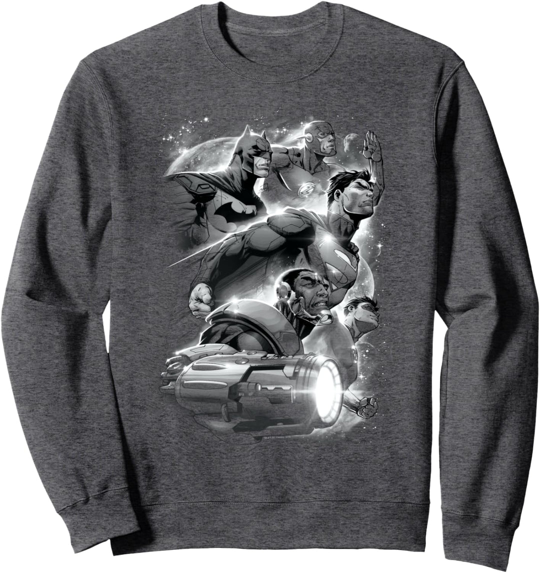 Justice League Atmospheric Superheroes Sweatshirt