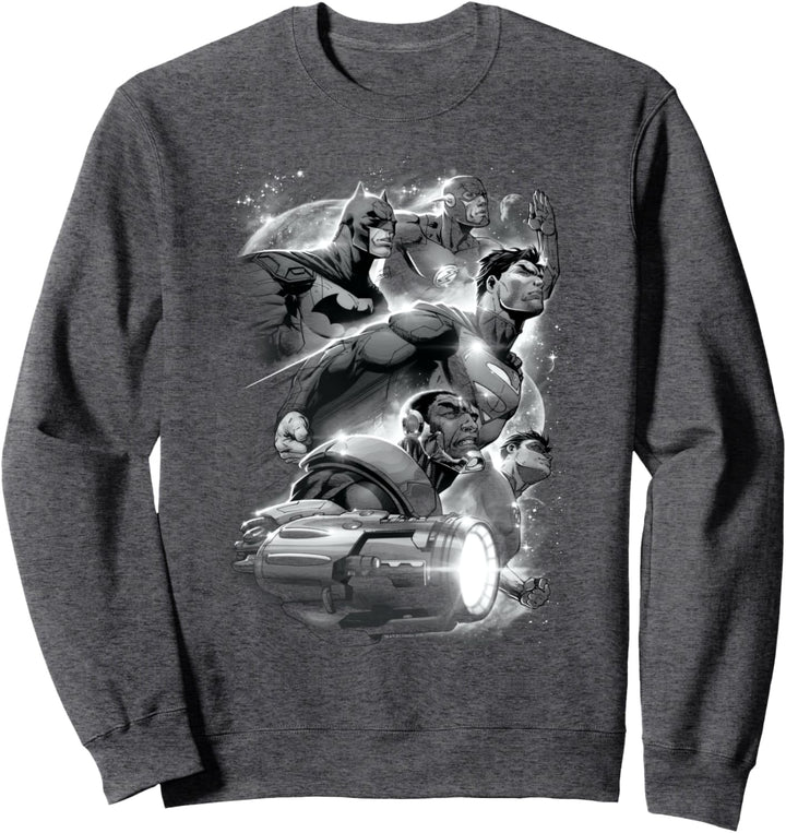 Justice League Atmospheric Superheroes Sweatshirt
