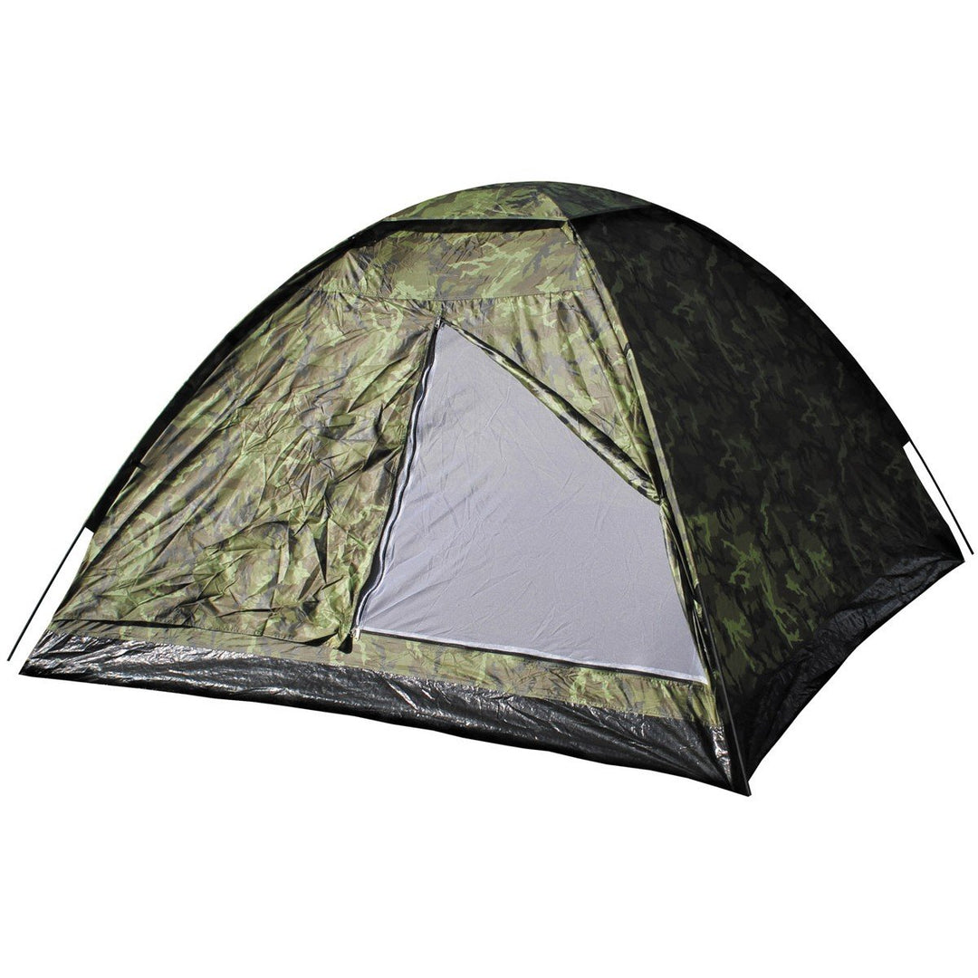 MFH3 Personen Zelt Monodom Campingzelt Bundeswehr BW 210x210x130cm Trekking Czech Woodland, Czech Wo