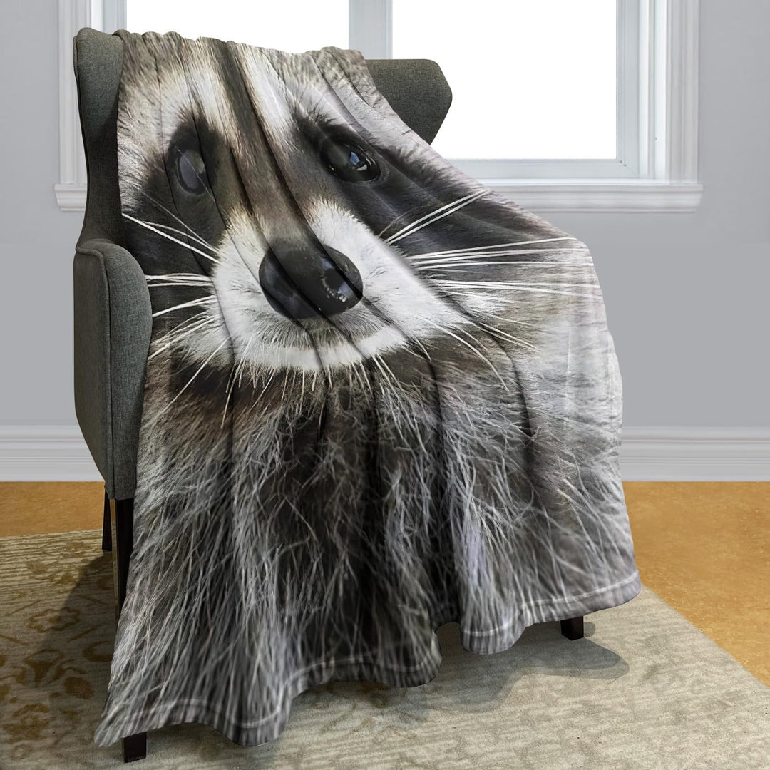 YISUMEI Decke Waschbär Kuscheldecken Weich Flanell Fleecedecke Bettüberwurf(150x200cm) 150 x 200 cm,