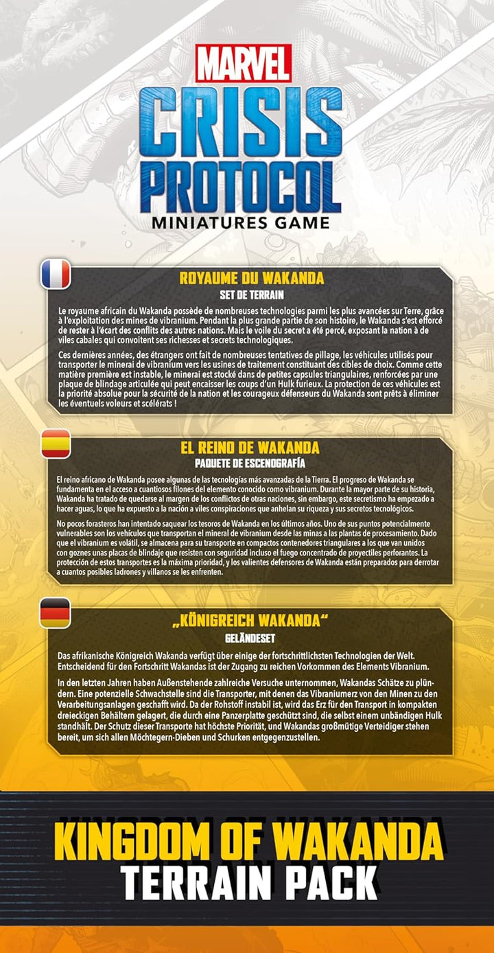 Asmodee, Marvel: Crisis Protocol – Kingdom of Wakanda, Terrain Pack