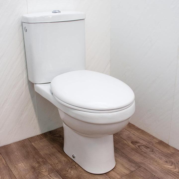 Wirquin Casual Line 20718118 WC-Sitz mit abnehmbarem Deckel 45.5 x 37.5 x 6 cm Weiss, 45.5 x 37.5 x