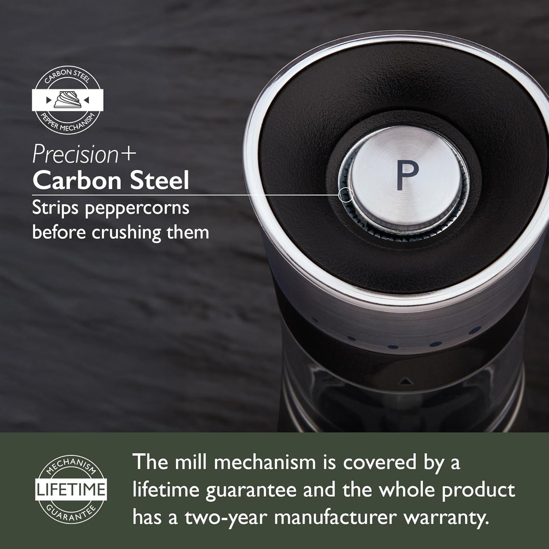 Cole & Mason H306591P Horsham Pfeffermühle, Chrom, Acryl, 154mm, Classic Inverta, Enthält 1 x Pfeffe