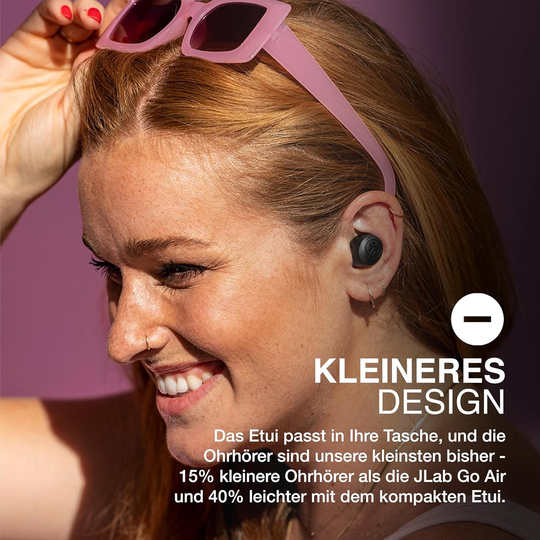 JLab Go Air Pop+ In Ear Kopfhörer kabellos Bluetooth, True Wireless Kopfhörer, 35+ Std. Headphones,