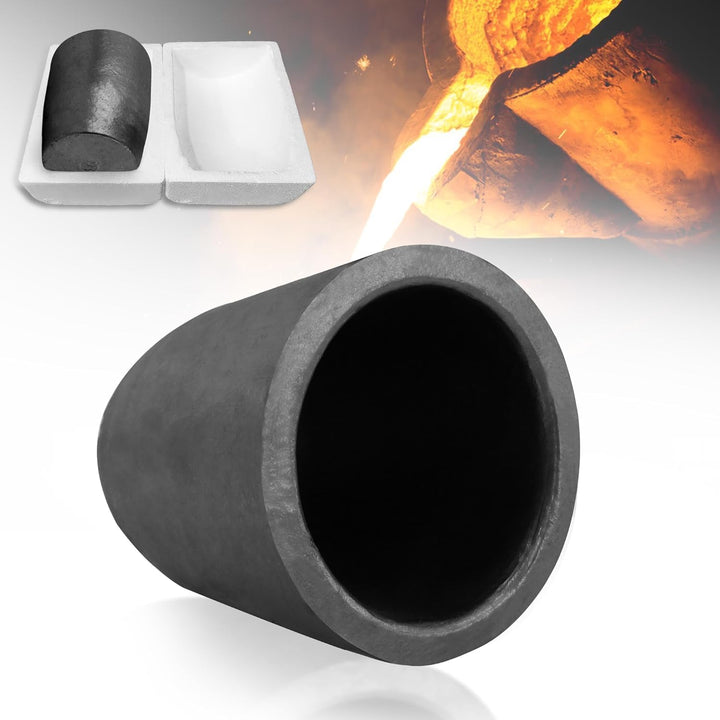 #4(4.5kg) Graphite Crucible for Metal Melting Casting Refining Gold Silver Copper Brass Aluminum 4,5