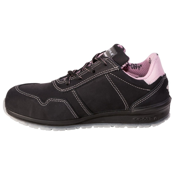 Cofra 78500-010.W37 ALICE S3 SRC Sicherheitsschuhe, Schwarz/Rosa, Grösse 37 37 EU, 37 EU