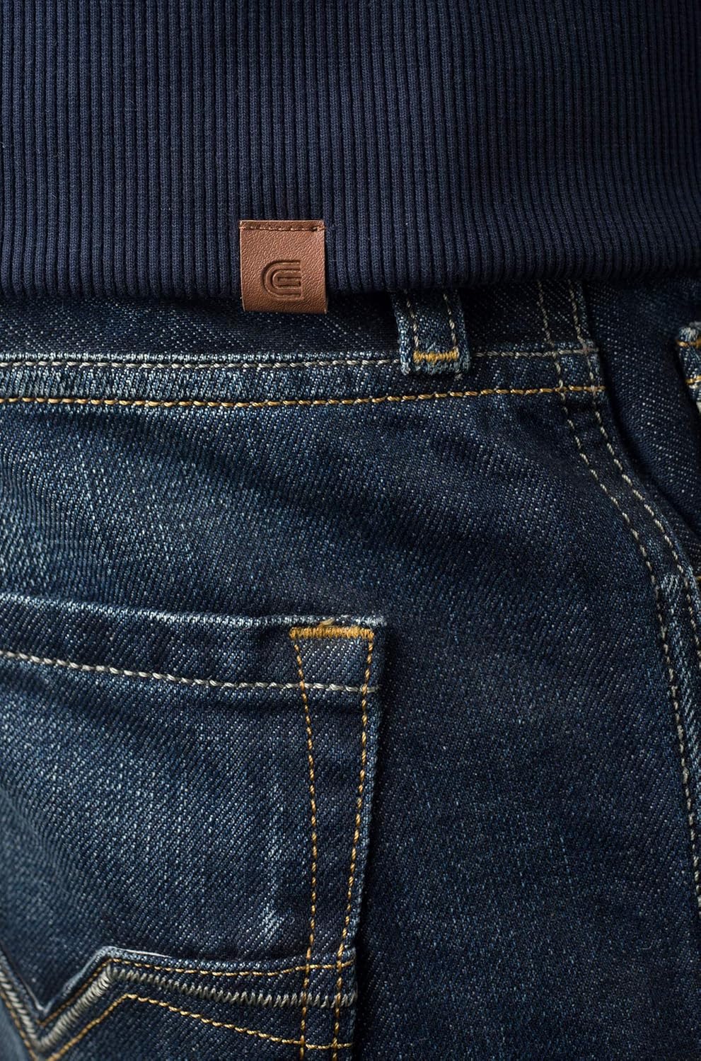 Grin&Bear Herren Kontrast Kapuzenpullover Kapuzenjacke Hoodie mit Teddy Fleece Kapuze GEC473 XL Navy