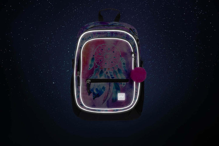 Baagl Kinderrucksack, Schulrucksack für Kinder mit ergonomisch geformter Rücken, Brustgurt und refle