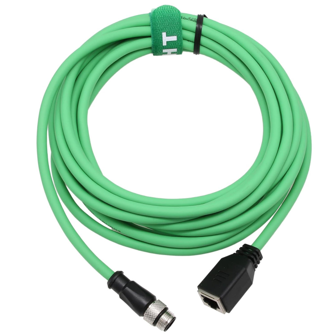 Ethernet-Adapterkabel für SICK Keyence Datalogic Omron Vision Sensorsystem, M12, 4-polig, D-kodiert
