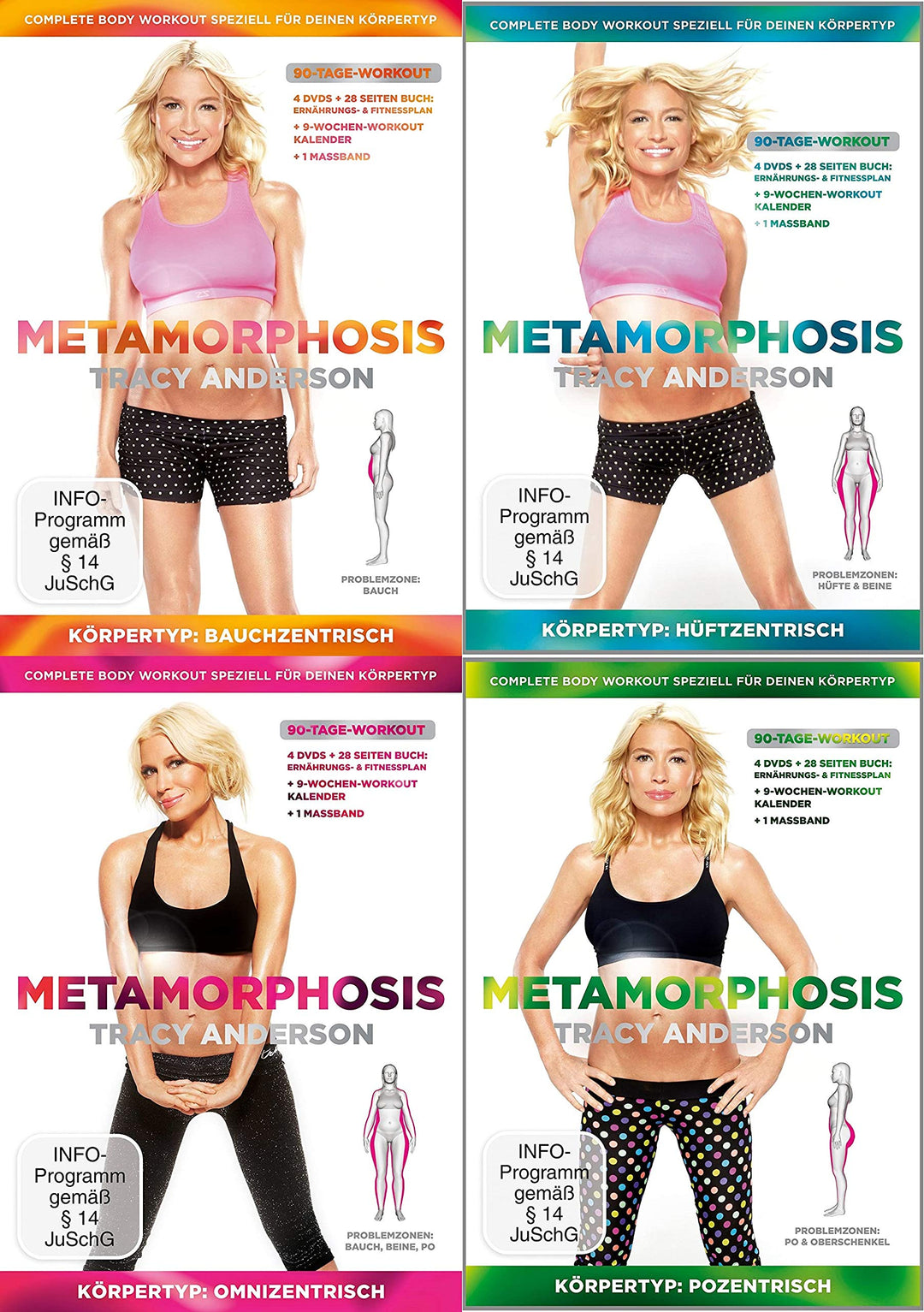 Tracy Anderson – Complete Metamorphosis Collection – Bauchzentrisch + Hüftzentrisch + Omnizentrisch