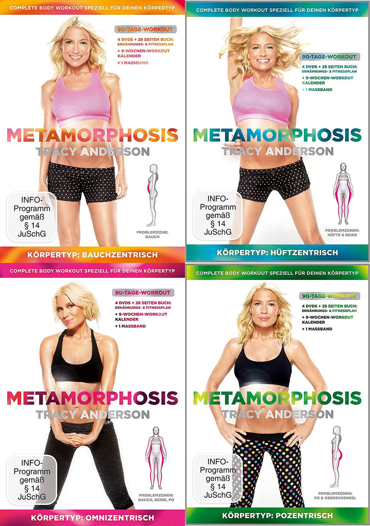 Tracy Anderson – Complete Metamorphosis Collection – Bauchzentrisch + Hüftzentrisch + Omnizentrisch