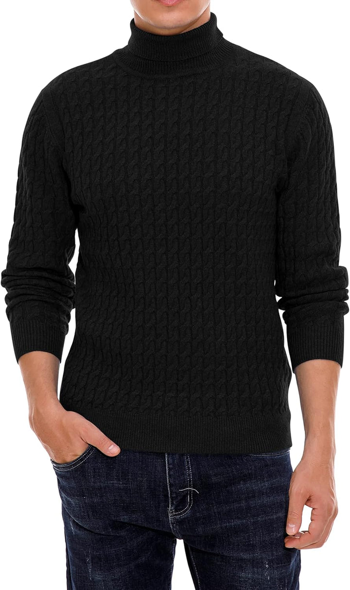Hisir Rollkragenpullover Herren Klassischer Pullover Herren Warmer Winter Slim Fit Strickpullover Pu