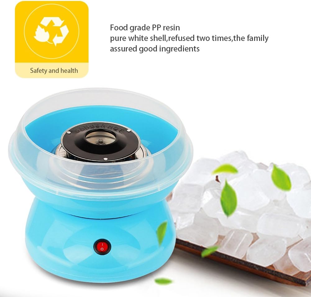 Zuckerwattemaschine, Zuckerwatte für Kinder, Zuckerwatte Maschine mit Stäbchen und Messlöffel, für Z