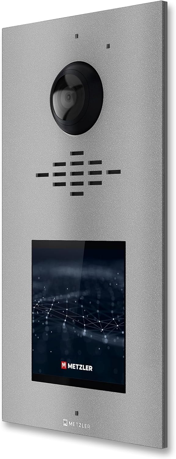 Metzler VDM10 2.0 modulare Video Türsprechanlage in Graualuminium - 2-Draht - Türklingel mit HD-Kame