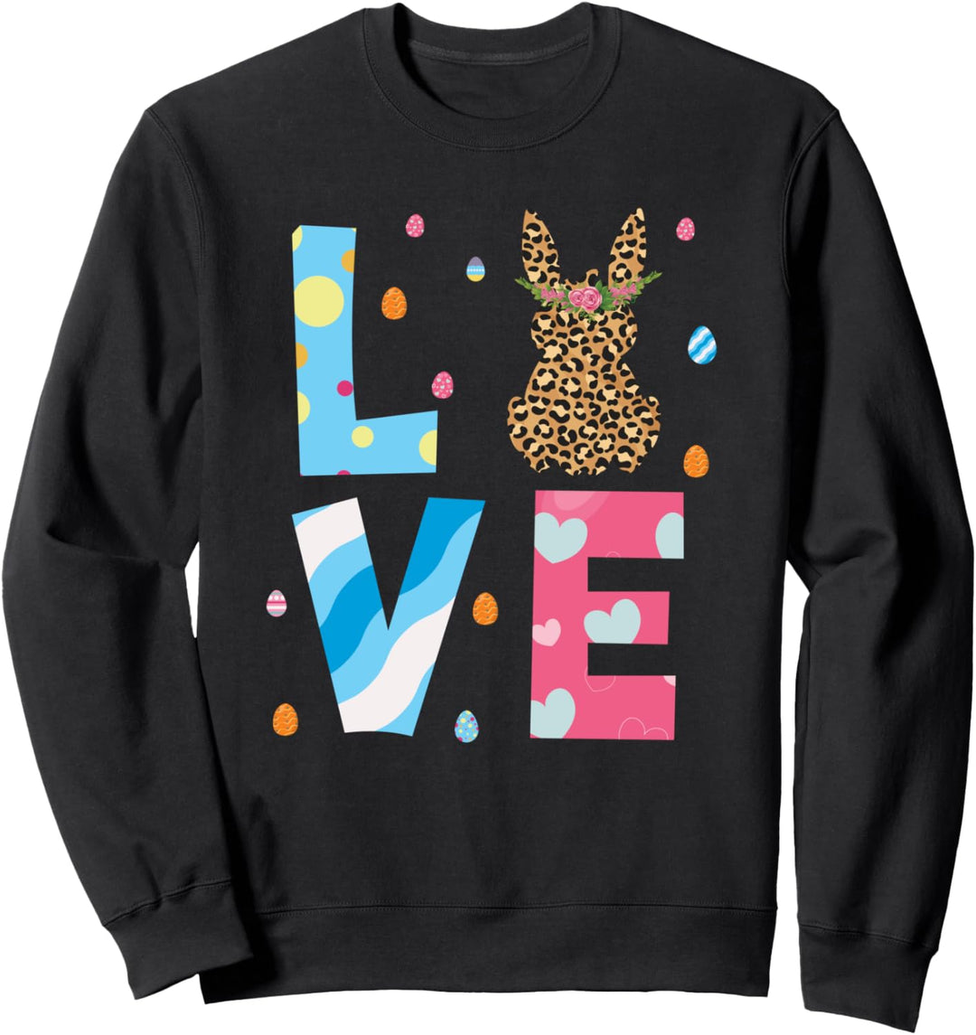 Niedlicher Hase Liebe Ostereierjagd Sweatshirt