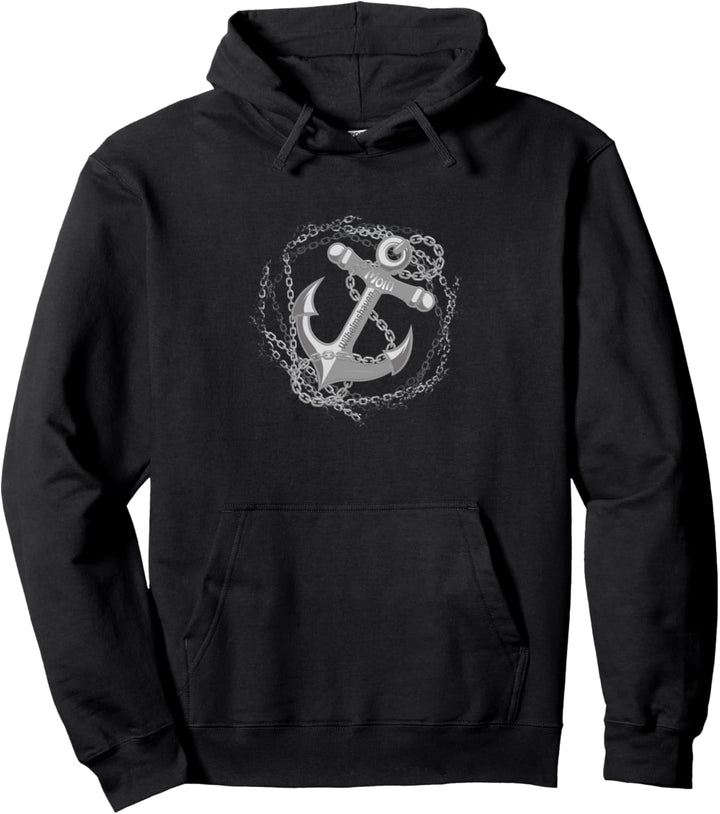 Moin Wilhelmshaven mit Anker für Strandurlaub Küste und Meer Pullover Hoodie