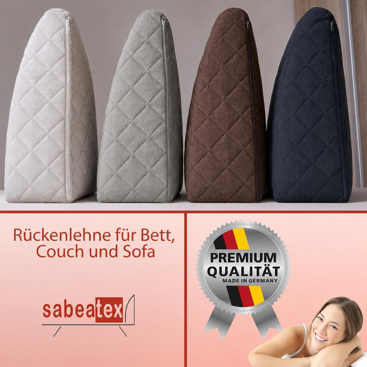 Sabeatex® Rückenlehne für Bett, Sofakissen, Rückenkissen für Lounge-oder Palettenmöbel in 5 trendige