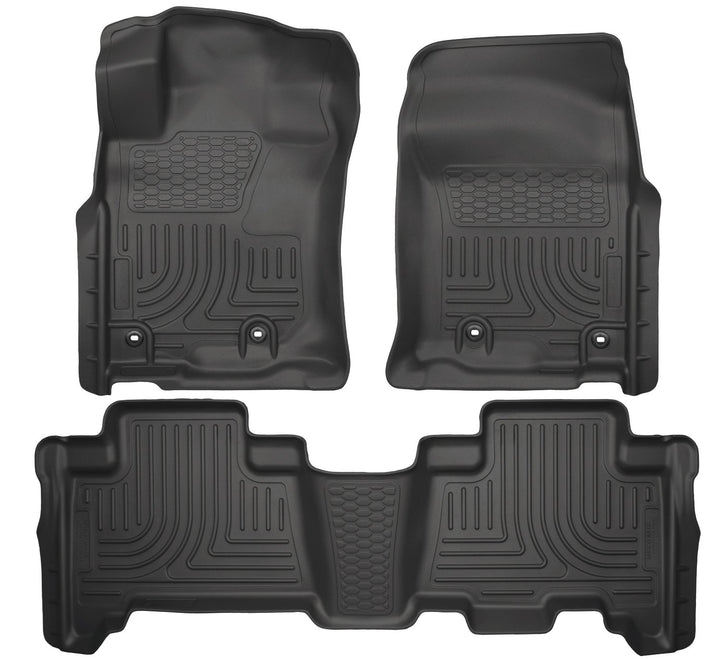 Husky Liners Front & 2 nd seat Floor Liners passend Schwarz Front & 2nd Row, Schwarz Front & 2nd Row