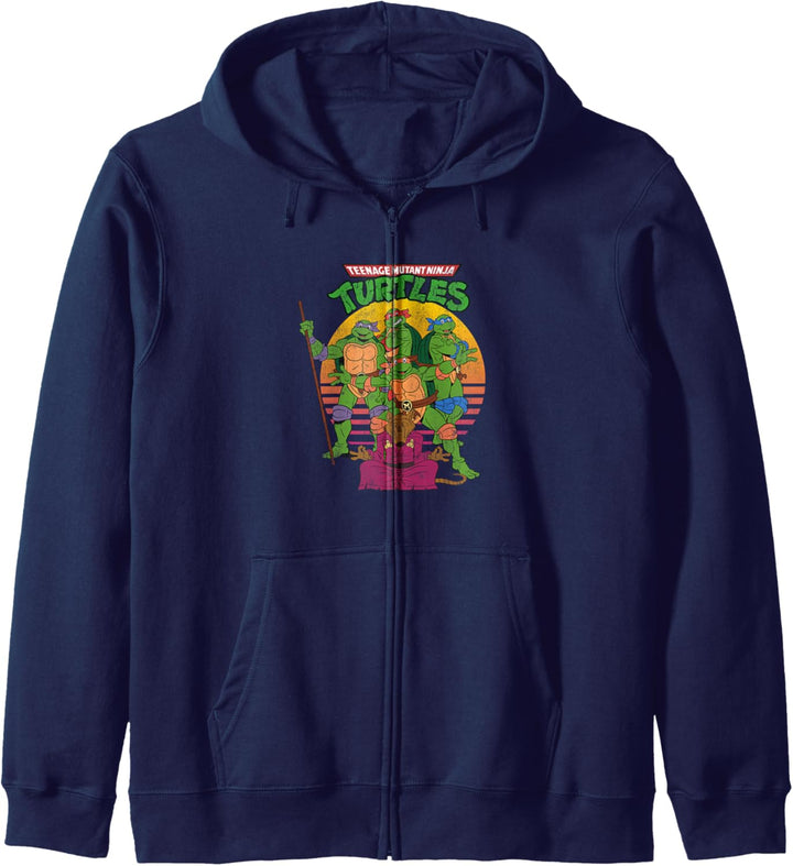 Teenage Mutant Ninja Turtles Retro Sun Group Kapuzenjacke