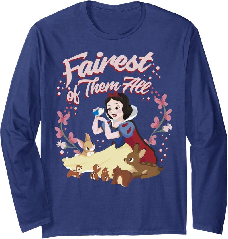 Disney Snow White Fairest Floral Wreath Langarmshirt