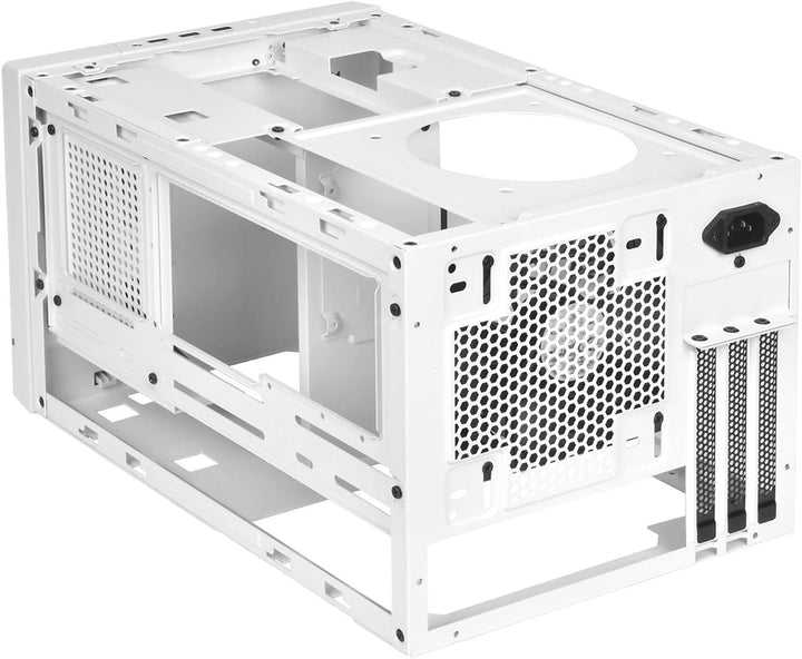 SilverStone Technology SUGO 14, Weiss, Mini-ITX-Würfelchassis, Unterstützt Grafikkarten in voller Lä