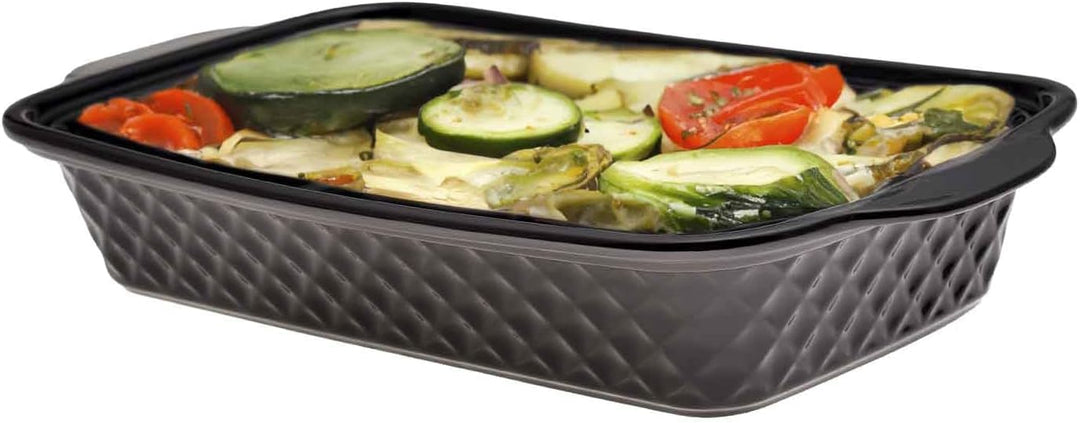 4BIG.fun Speisewärmer aus Keramik 2 L Chafing Dish Buffet-Set Keramik-Chafer Buffetwärmer Warmhalteb