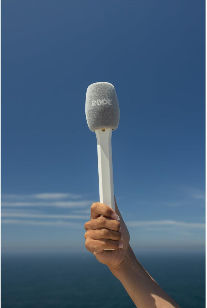 Rode Interview Micro Handadapter für Wireless Micro Mikrofon-System Weiss mit keepdrum Mikrofasertuc