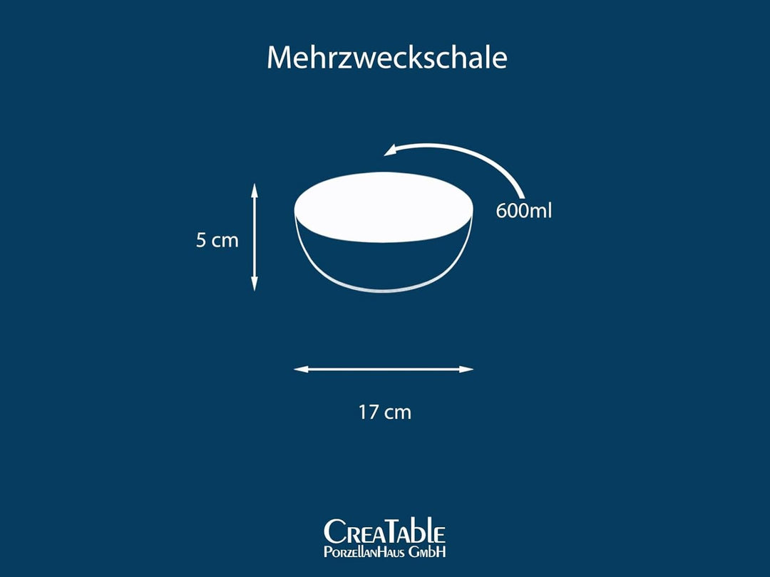 CreaTable, 21515, Serie Yuki, Mehrzweckschale 4 teilig, Mehrzweckschale 4 teilig