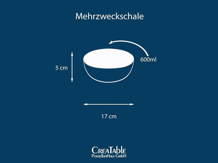 CreaTable, 21515, Serie Yuki, Mehrzweckschale 4 teilig, Mehrzweckschale 4 teilig