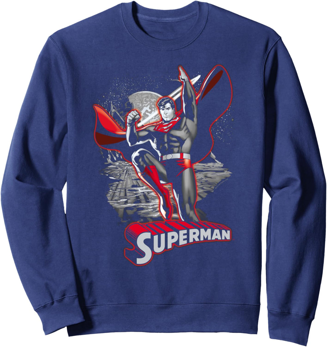 Superman Red & Gray Sweatshirt