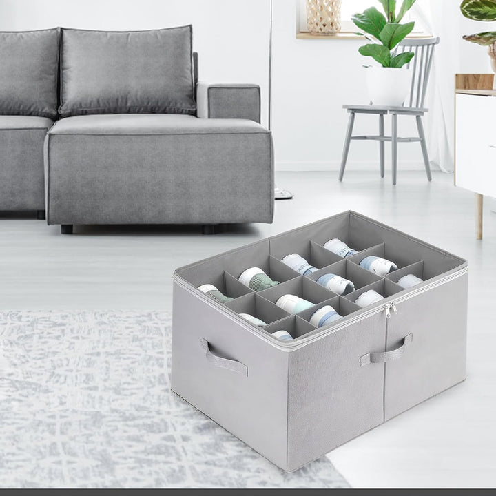Aufbewahrungsbox für Schuhe, Schuh Aufbewahrungssysteme mit 12 Fächern, Schuhorganizer für Closet, m