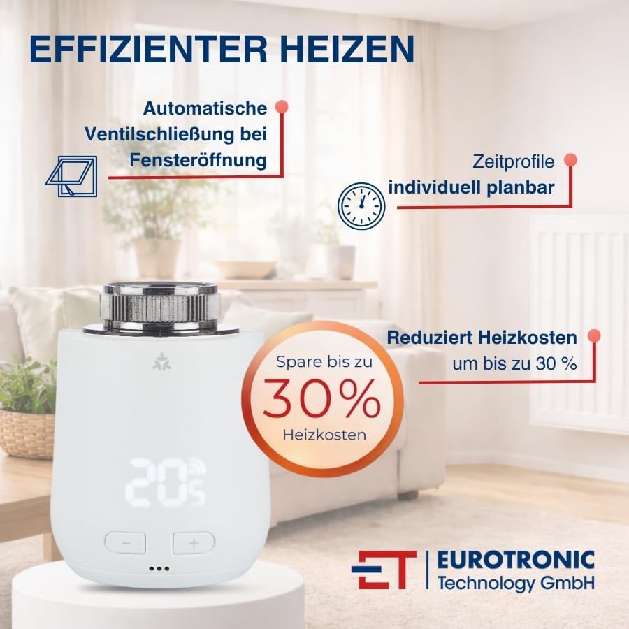 Eurotronic Comet Zero Matter, Energiesparregler mit Funkstandard Matter (individuell programmierbar,