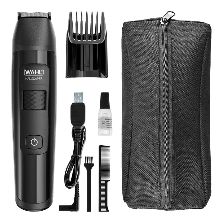 Wahl Manscaper Lithium Tief- und Körpertrimmer, vollständig wasserdicht, Nass-/Trockenanwendung, Sma