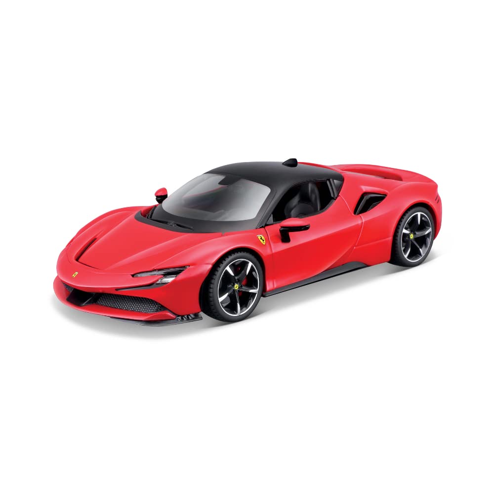 Maisto M39137 Modellbausatz Druckguss Massstab 1:24 Ferrari SF90 STRADALE KIT, Verschiedene Designs