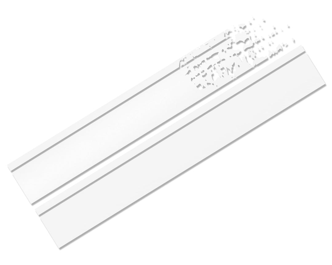 Foliatec 33910 Car Design Sticker Stripes, 22 x 150 cm, Weiss Matt, weiss matt