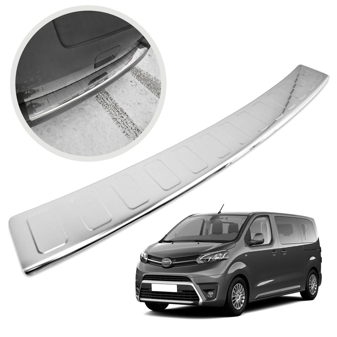 CHROMEMASTER | Ladekantenschutz Stossstangenschutz | Kompatibel mit Toyota Proace 2016- Compact, L1