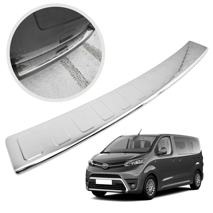 CHROMEMASTER | Ladekantenschutz Stossstangenschutz | Kompatibel mit Toyota Proace 2016- Compact, L1