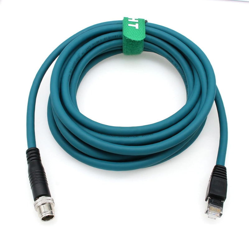 HangTon M12 Ethernet 8 Pin X-kodiertes RJ45 CAT-7e GigE Kabel für Computer Netzwerke Switch Cognex I