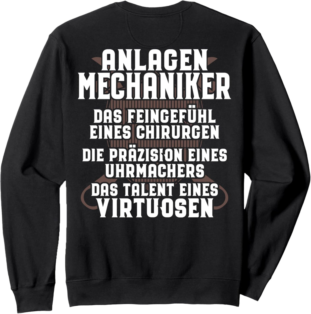 Talent Eines Virtuosen Anlagenmechaniker Sweatshirt