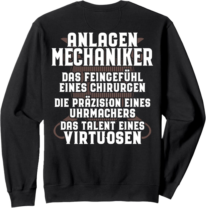 Talent Eines Virtuosen Anlagenmechaniker Sweatshirt