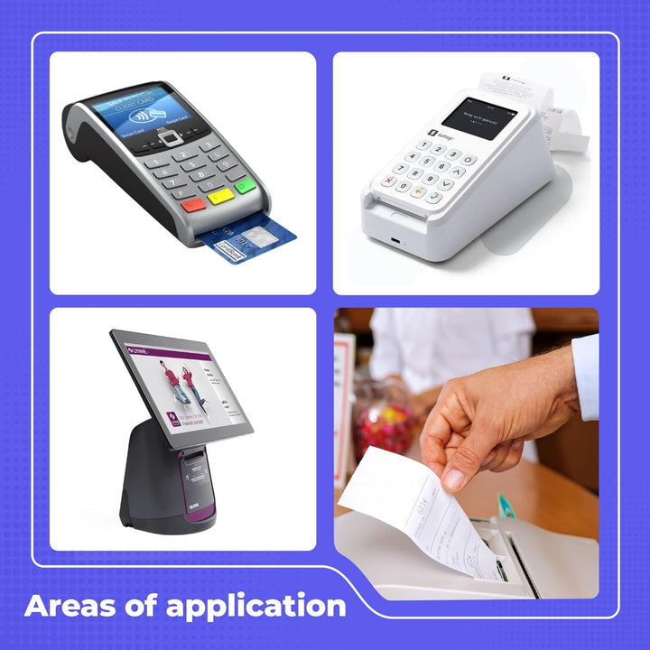 SWIPARO - Ec-Cash Thermorollen 57mm x 14m x 12mm - Kassenrollen - Thermopapier - Bonrollen für Banko