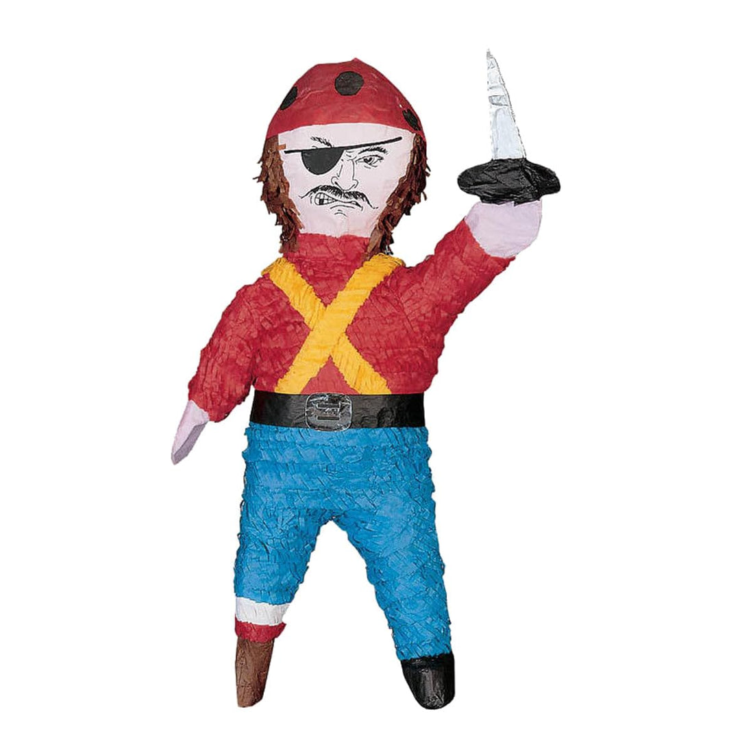 Amscan P16900 - Pinata Pirat, 17,7 x 50,1 x 15,2 cm, zum Befüllen mit Süssigkeiten und Konfetti, Kin