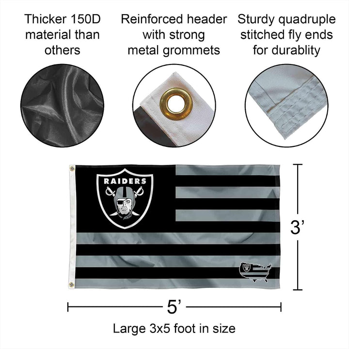 Las Vegas Raiders Nation Banner und Wandteppich