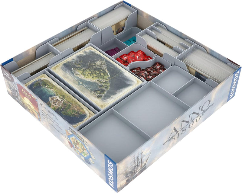 Feldherr Organizer kompatibel mit Anno 1800 + Die Erweiterung - Insert für die Grundspielbox - Leich