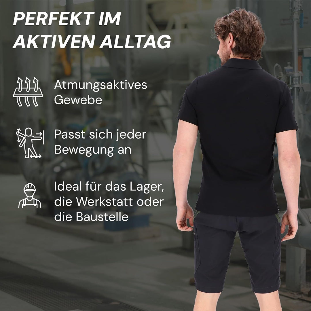 PUMA Workwear Advanced – Poloshirt Herren Kurzarm – Arbeitsshirt mit Brusttasche und Utility Fach an