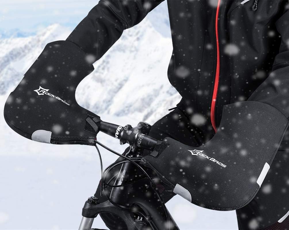 ROCKBROS Lenker Handschuhe Winter Thermo Winddicht Lenkerstulpen für Fahrrad MTB Motorrad E-Bike Rol