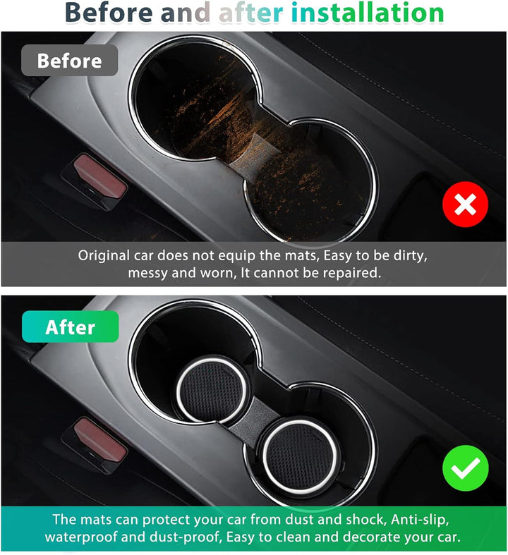 GAFAT Kompatibel mit Renault Arkana 2021 2022 2023 Antirutschmatten, Arkana Gummimatten, Mittelkonso